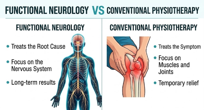 Diferencias entre la fisioterapia convencional y la neurología funcional