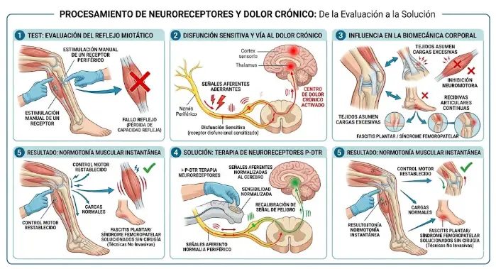 Cómo procesa el cerebro los neuroreceptores y el dolor crónico