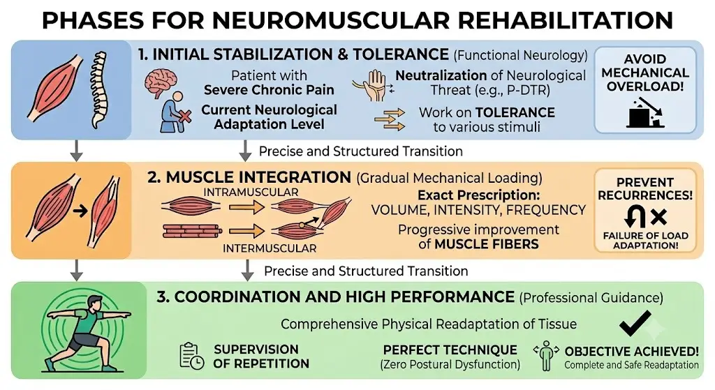 Pasos para rehabilitar a nivel neuromusclar