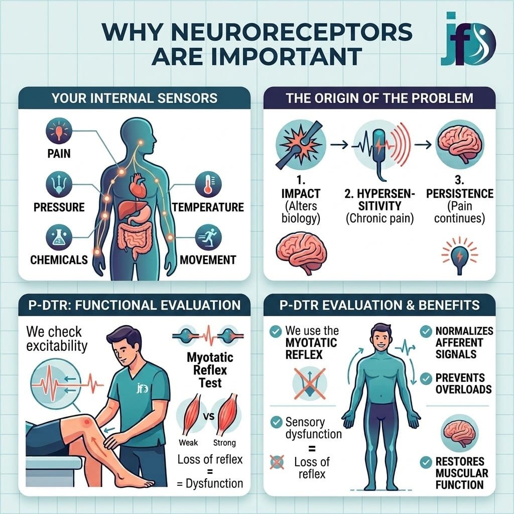 Importancia de los neuroreceptores en el cuerpo y el sistema nervioso